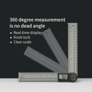 DUKA AR-1 Multifunctional Digital Protractor Angle Ruler 360 Degree Goniometer Inclinometer Angle Finder Meter Stainless Steel