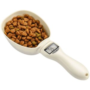 Detachable Precise Pet Cat/Dog Food Digital Spoon Scale Measuring Spoon Cups Plastic Scoop for Measuring Pets Food