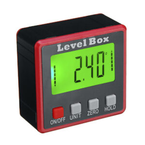Digital LCD Protractor Gauge Angle Finder Bevel Laser Level Box Inclinometer Meter