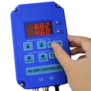 Digital PH ORP Meter 2 In 1 Controller Monitor w/ Output Power Relay Control Electrode Probe BNC for Aquarium Hydroponics Plants