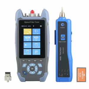 FF-980REV Pro mini OTDR Fiber Optic Reflectometer 980rev with 9 Functions VFL OLS OPM Event Map 24dB for 64km Fiber Cable Ethernet Tester