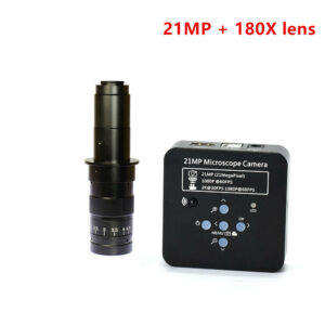 HAYEAR 21MP 1080P 60FPS 2K Industrial Camera USB Digital Video Microscope Magnifier 100X 180X 200X 300X Lens C-mount Accessories