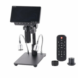 HAYEAR HY-1080 34MP 4K Soldering Microscopes Camera Industrial Maintenance Digital Display Electronic Microscope Magnifier 150X C-mount Lens