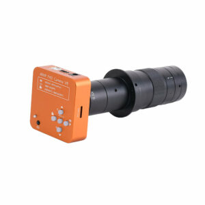 HAYEAR Microscope Camera 48MP+180X Lens+56LED Light FHD HDMI Microscope Camera USB Industrial Camera for Phone PCB Welding AC100-240V