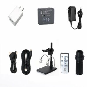 HDMI USB1080P 48mp Digital Electronic Video Microscope Camera 120X C-mount Lens Phone PCB Soldering Repair Industrial Work Set