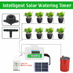 Intelligent Watering Timer Automatic Solar Water Controlle Irrigation System Kit