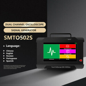 JINHAN SMTO502S 60MHz 250MSa/s Sampling Rate Touch Screen Oscilloscope USB Oscilloscopes 2Channel+ Signal Generator