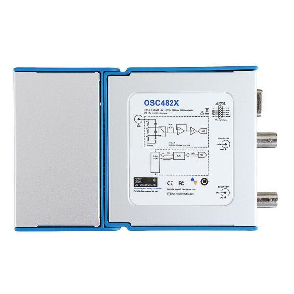 LOTO OSC482X Digital Portable Oscilloscope OSC482X PC USB 2.0 Virtual 2CH Bandwidth Oscilloscope with 13M Hz Signal Generator + 4 Channels Logic Analyzer