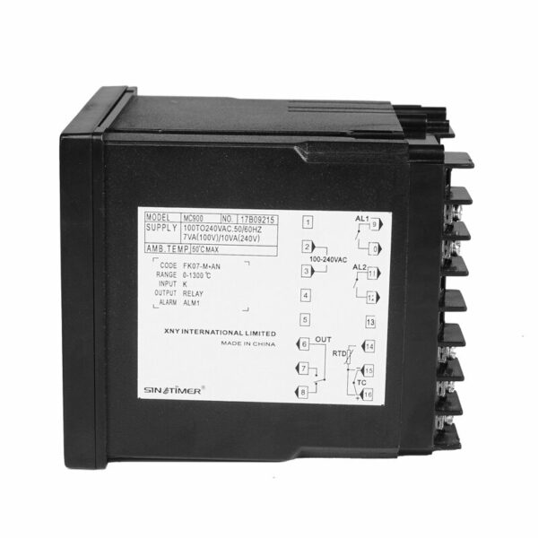 MC900 K Thermocouple PT100 Universal Input Digital PID Temperature Controller Regulator Relay Output for Heating or Cooling with Alarm