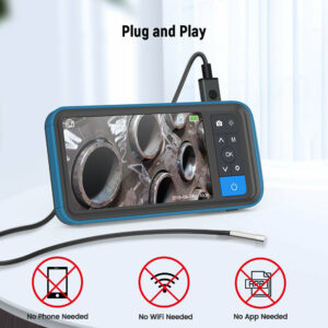 MS450 5.5mm Single Lens 1080P Industrial Borescope 4.5 Inch Screen Waterproof Snake Camera with 6 LED For Pipeline Drain Sewer Inspection Cam