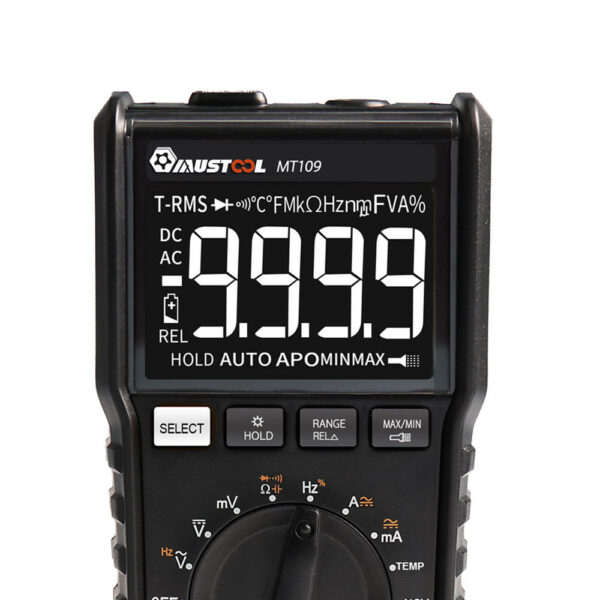 MUSTOOL MT109 Portable 9999 Counts True RMS Multimeter AC DC Voltage Current NCV Temperature Tester