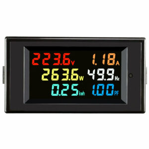 Multi-function AC 220V Power Monitor High-Precision Color Screen AC Voltage + Current + Power + Frequency + Power Factor + Electric Energy