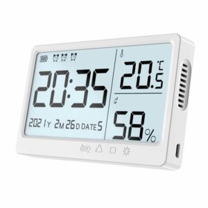 Multifunctional Temperature and Humidity Meter High Precision Thermo-Hygrometer with LCD Screen Backlight