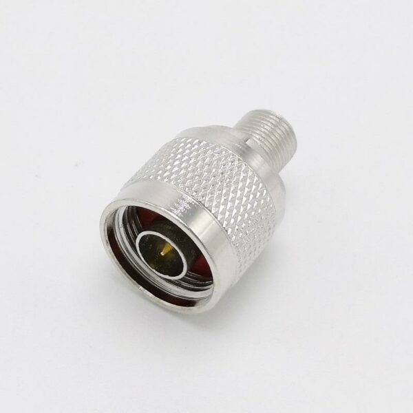 N-Type to F Connector N Male Plug to F Female Jack RF Coaxial Adapter Connector for Satellite Receiver Signal Amplifier