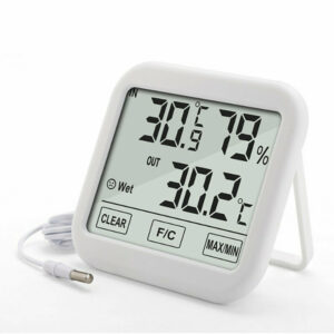 OW-E36 New Large-screen Touch Screen Temperature and Humidity Meter Indoor Electronic Thermometer Hygrometer Clock MAX/MIN Memory