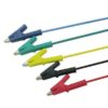 P1024 5 Colours 100CM 15A Double-ended Clips Cable Alligator Testing Probe Lead Wire