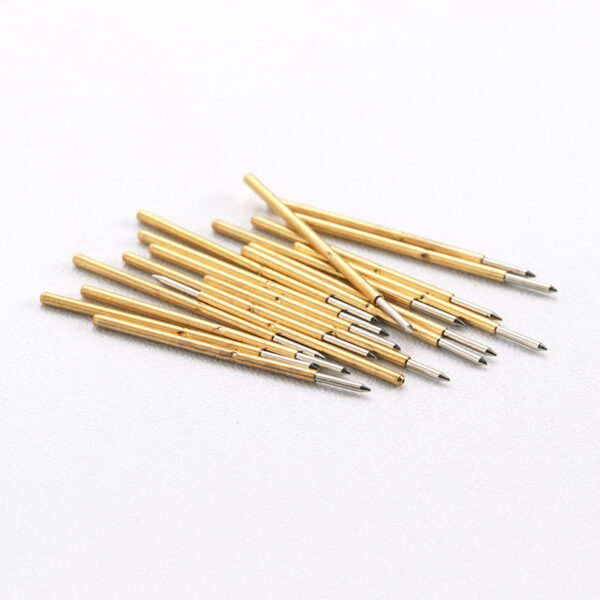 P50-B Nickel Plated Test Probe Length 16.35mm Electronic Spring Detection Needle 100 Pcs / Package Pogo Pin For Home Test Tools