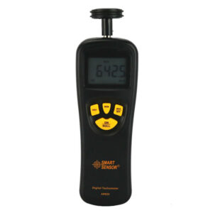 SMARTSENSOR AR925 Digital Tachometer Contact Motor Tachometer RPM Meter Tach Speedometer 0.05~19999.9m/min 0.5~19999RPM