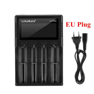 Travel LCD Smart Battery Charger For 21700 20700 26650 18650 RCR123a AA AAA /Car