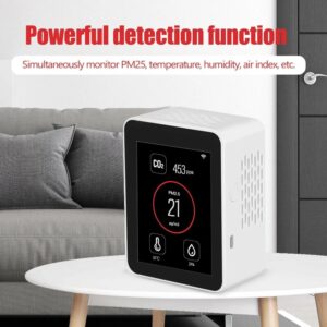 WIFI 2.8 Inch TFT Color Display Screen Intelligent CO2 PM2.5  Air Quality Monitor Temperature Humidity Multifunctional Detector Air Quality Detector