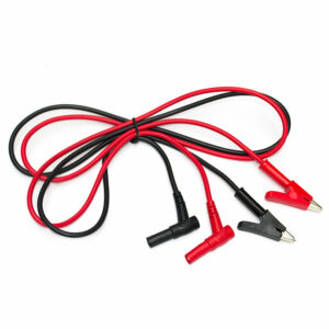 Y208 2Pcs 1M 15A Banana Plug To  Crocodile Clamp Replaceable Multimeter Probe