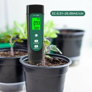 YY-1000 3 In 1 Soil EC Temperature Meter Moisture Tester Potted Gardening Agricultural Measuring Tool Conductivity Meter