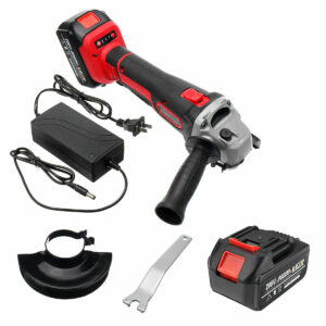 110-220V 22000rpm Cordless Electric Angle Grinder Power Cutting Tool with  Auxiliary Handle Charger Wrench