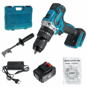 13mm Brushless Electric Cordless Impact Drill 2 Speed 15000MAH Electric Screwdriver W/ None/1/2 Battery For Makita