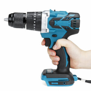 VIOLEWORKS 350N.m 3 In 1 Regulated Speed Drill Brushless Impact Drill Driver Hammer Adapted To 18V Makita Battery