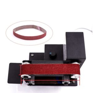 110V-230V DIY Micro Bench Sander Belt Machine Electric Mini Polishing Sanding Machine W/ 7 Speed Adjustable Adapter