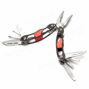 12 In 1 Stainless Steel Multifunctional Folding Plier Pocket Survival Tool Screwdriver Cutter