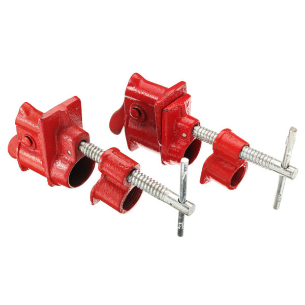 1/2Inch 3/4Inch Wood Gluing Pipe Clamp Set Heavy Duty PRO Woodworking Cast Iron