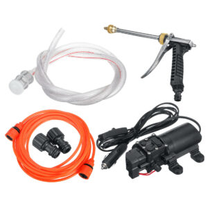 12V High Pressure Washer Electric Car Portable Spray Cleaner Watering Wash intelligent Pump Cleaning Kit