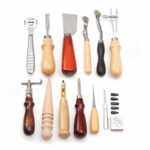 13pcs Leather Craft DIY Tool Hand Stitching Cutter Sewing Awl Tools Kit
