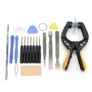 19 in 1 Phone LCD Screen Opening Tool Plier Suction Cup Pry Spudger Repair Kit Set