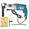 1980W 220V Electric Impact Hammer Drill Household Power Flat Drill 3800RPM