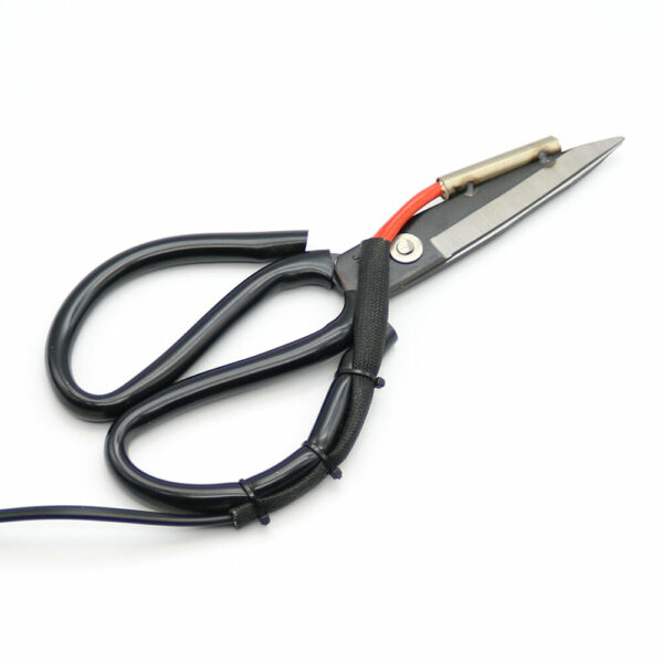 1Pc 220V Adjustable Electric Heating Tailor Scissors With Switch Controller And Stand