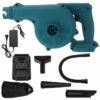 2 in 1 2000W Electric Air Blower Vacuum Cleaner Rechargeable Handheld Dust Collecting Tool W/ 1pc Battery