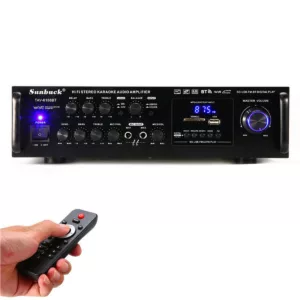 2000W 5CH 110V Bluetooth Amplifier Receiver Mixer Echo System HIFI Mic Home Car