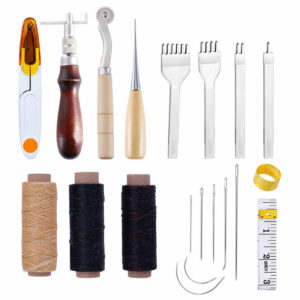 20/31Pcs DIY Leather Craft Hand Tools Set for Sewing Leather Canvas