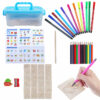 24/36/60x Color Painting Tools Kit Painting Template Graffiti Kid Handmade Wooden Toy