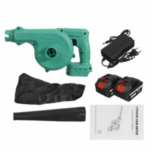 3 IN 1 Cordless Electric Air Blower & Suction Squirt Handheld Leaf Computer Dust Collector Cleaner Power Tool W/ 1/2 Battery Also For Makita 18V Battery