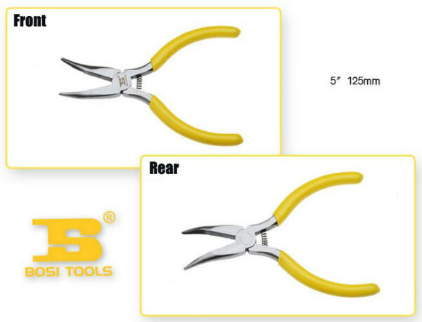 5 Inch BOSI High Carbon Steel Curved Mouth Mini Plier BS190586