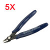 5PCS DANIU Electrical Cutting Plier Wire Cable Cutter Side Snips Flush Pliers Tool