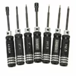 7PCS Black/Blue Stainless Steel Hex Screwdriver Screwdriver Kit Repairing Hand Tool