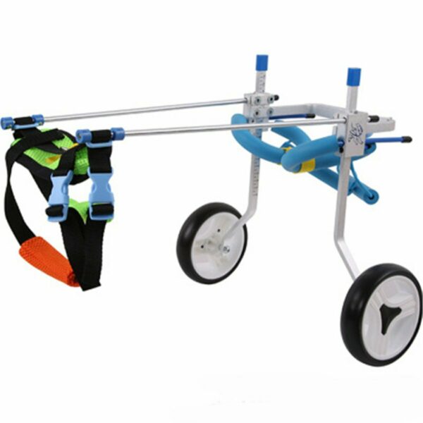 Aluminium Pet Dog Wheelchair Walk Assistant Cart For Pet Dog Handicapped Hind Leg