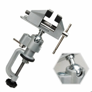 Aluminum Alloy 360 Degree Rotating Mini Vise Tool Home Use Small Jewelers Hobby Clamp On Table Bench Vice Lathe