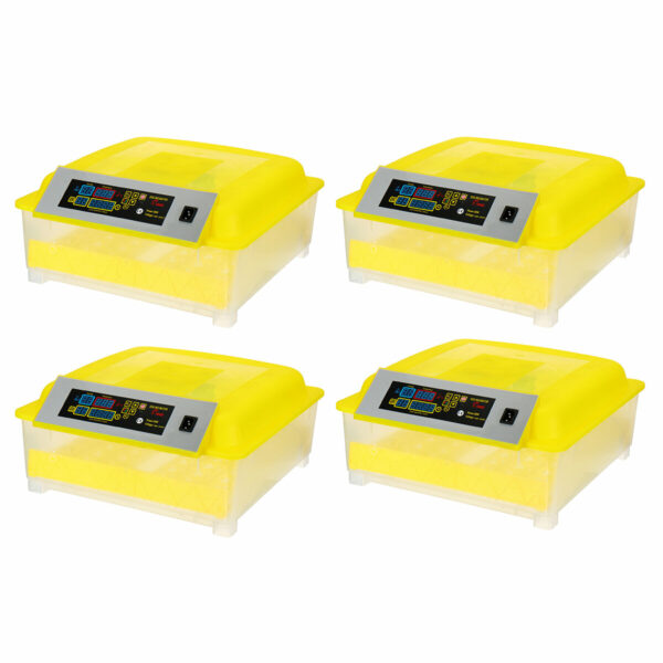 Automatic 48 Egg Incubator Home LED Candling Chicken Duck Hatcher Pigeon Quail