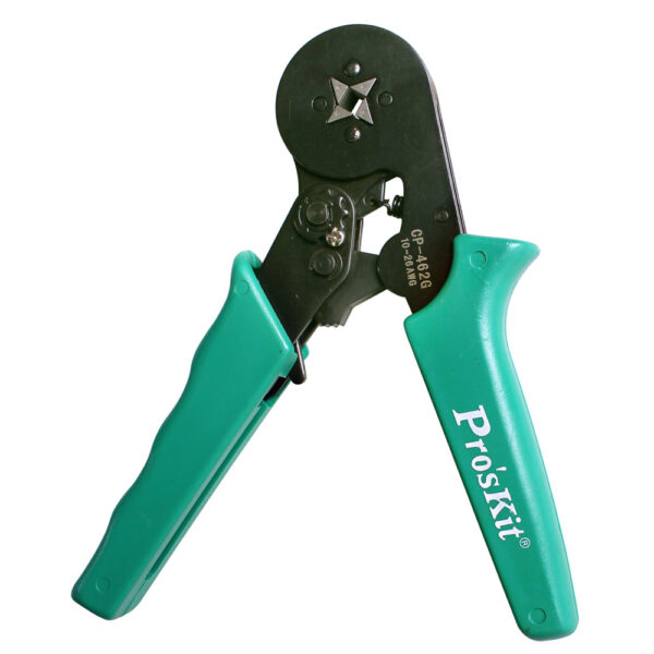 Pro'skit CP-462G Adjustable Wire Crimpers Wire Ferrule Crimp Tool-Square Crimping Pliers Practical Line Pressing Tool