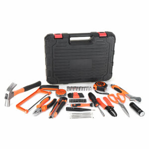 CREST 75Pcs Home Kit Tools for Reparing with Plastic Toolbox